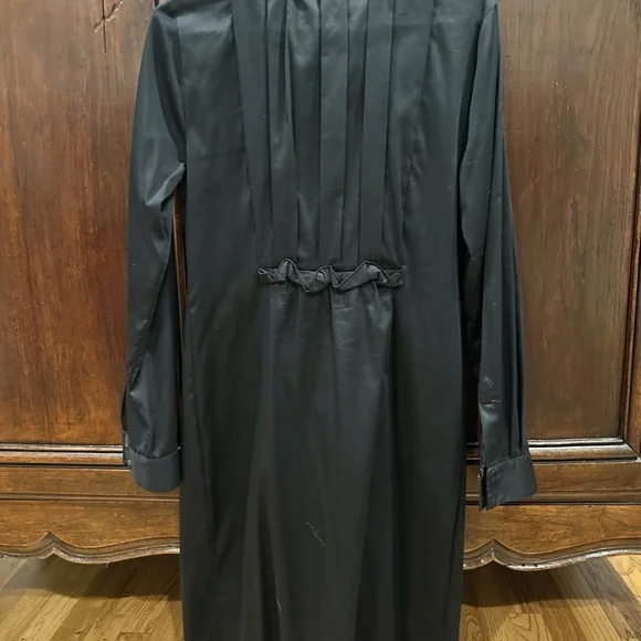 NWOT Elie Tahari Black Wrap Dress Long Sleeve - Women size 10 - Picture 2 of 3